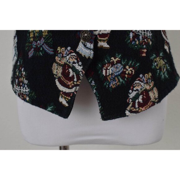 Vintage Christmas Cotton/Poly Carpet Vest by Boobie Brooks‎ size XL - Picture 10 of 10